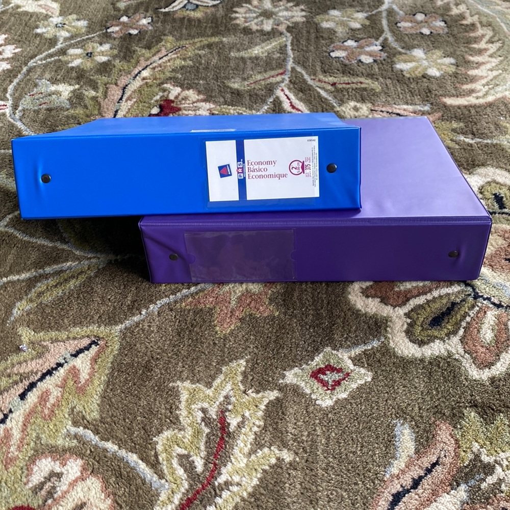 2 Avery 2” binders